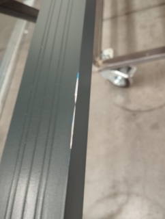 Poškodený profil AL-U50-7016-6