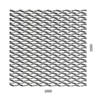 Ťahokov Zn 1000 x 2000 x 1.5 mm, oko 30 x 15 mm