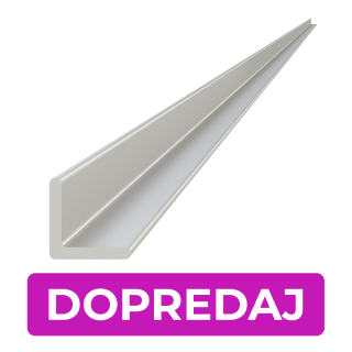 DOPREDAJ! Tyč tvaru L 20 x 20 x 3 x 5000 mm, nerez AISI 304