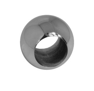 DOPREDAJ! Guľa priechodná ø 20 mm na trubku ø 12 mm, leštená AISI 304