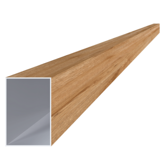 Hliníkový profil 60 x 40 x 1 x 6000 mm, štruktúra BUK