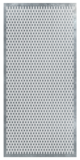 Dierovaný plech Zn t = 1.5 mm, diera 30 x 5 mm, rozteč 5 mm