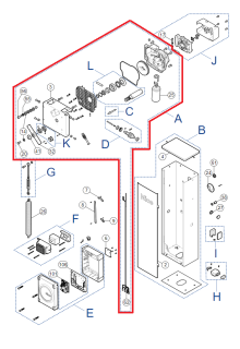 SPAMG247B00 Kit motora s prevodovkou pre WIDEL