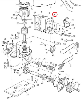 PPD1184R01.4540 držiak elektroniky pre ROBO/THOR