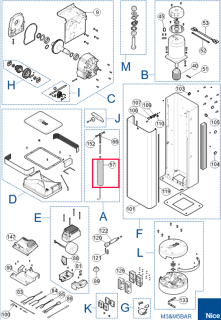 PMD2248R01.4610 pružina pre M3BAR/M5BAR