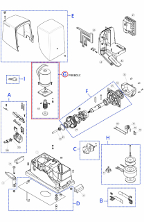 PRRB01C kit motora pre RB1000