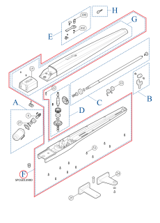 SPCG013900 kit korpusu pre TO7024