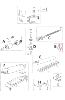 PMD2251.8003 kit vidlička a matica pre WG3524HS
