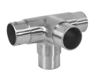 Spojka krížová na trubku ø 42,4 mm, brúsená nerez AISI 304