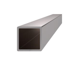 Profil 25 x 25 x 2 x 6000 mm, brúsená nerez AISI 304