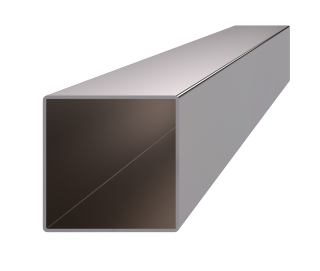 Profil 60 x 60 x 2 x 3000 mm, brúsená nerez AISI 304