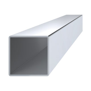 Profil 40 x 40 x 2 x 3000 mm, leštená nerez AISI 304