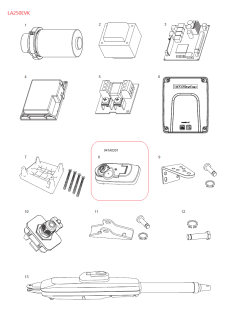 041A0301 odblokovací mechanizmus s kľúčom