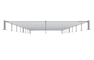 Set pre fasádnu lankovú stenu, 3 x 25 m, odsadenie 200 mm