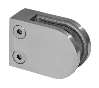 Svorka plochá na jokel 40 x 40 mm, brúsená nerez AISI 304