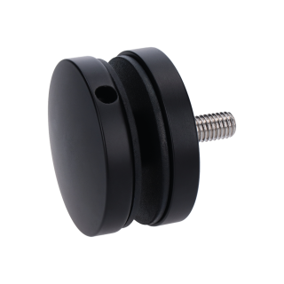 Svorka na sklo 8 - 16 mm, brúsená AISI 304, čierna farba