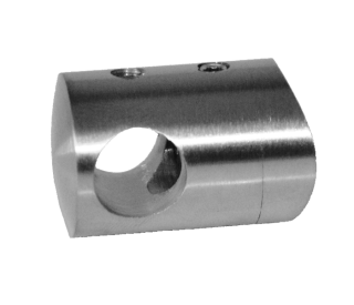 Držiak tyče ø 12 mm na trubku ø 42,4 mm, brúsená AISI 304