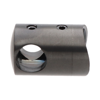 Držiak tyče ø 12 mm na trubku ø 42,4 mm, PVD - čierna