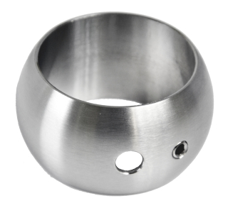 Držiak madla, prstenec na ø 42,4 mm, brúsená AISI 304