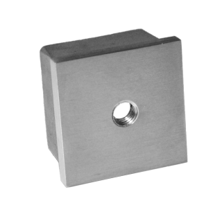 Ukončenie na jokel 40 x 40 mm, závit M8, brúsená AISI 304