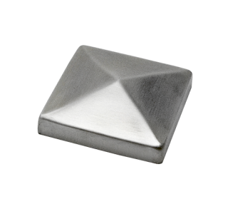 Ukončenie strieška jokla 60 x 60 mm, brúsená nerez AISI 304