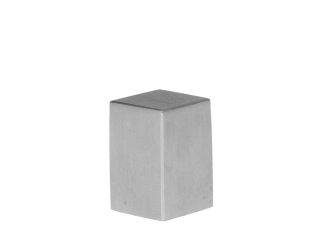 Ukončenie na jokel 12 x 12 mm, brúsená nerez AISI 304