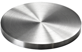 Ukončenie ø 100 x 6 mm, brúsená nerez AISI 304