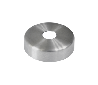 Kryt ø 45 mm na trubku ø 12 mm, brúsená nerez AISI 304