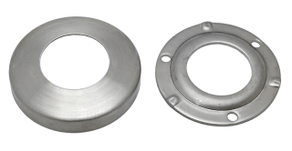Kotviaca platňa s krytkou ø 85 mm pre ø 42,4 mm, AISI 304