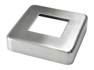 Kryt príruby 96 x 96 mm, brúsená nerez AISI 304