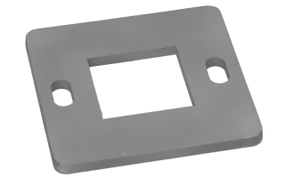 Kotviaca platňa 90 x 90 x 4 mm, brúsená nerez AISI 304