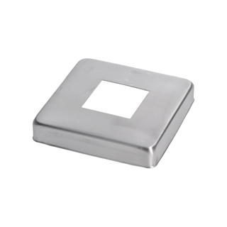 Kryt spodnej príruby 100 x 100 mm, brúsená nerez AISI 304