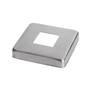 Kryt spodnej príruby 108 x 108 mm, brúsená nerez AISI 304