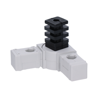 Plastová spojka - 180° rohový kus do profilu 30 x 30 x 2 mm