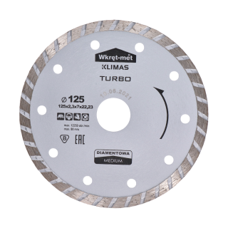 Turbo diamantový kotúč 125 x 2,3 x 22 mm