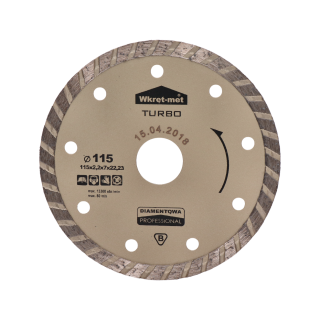 Turbo diamantový kotúč 115 x 2,2 x 22 mm