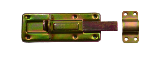 Rígeľ univerzálny L = 120 mm, žltý zinok