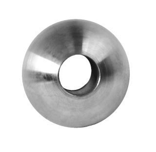 Guľa priechodná ø 30 mm na trubku ø 12 mm, brúsená AISI 304