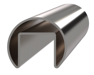 Madlo ø 42,4 x 1000 mm, sklo 8 - 17,5 mm, brúsená AISI 304