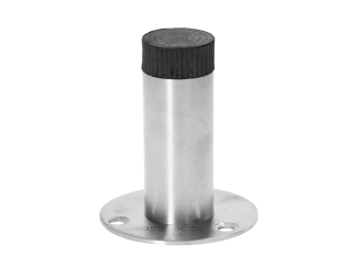 Doraz dverí s gumou ø 22 mm, brúsená nerez AISI 304
