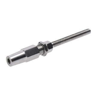 Úchyt pre lanko ø 3 mm, závit M6, brúsená AISI 304