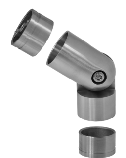 Spojovací oblúk s kĺbom s medzikusmi, ø 42 mm, AISI 304