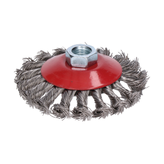 Kartáč miskový vrkočový ø 100 mm x M14 NEREZ