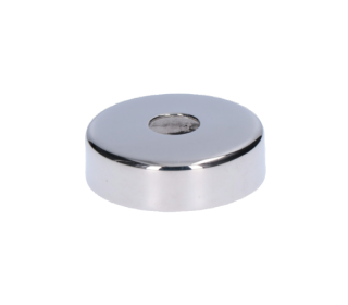 Kryt ø 45 mm na trubku ø 12 mm, leštená nerez AISI 304