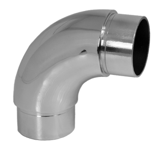 Spojka oblúková 90° na trubku ø 42,4 mm, leštená AISI 304