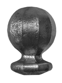 Ukončenie-guľa 42 x 30 mm, podstava ø 22 mm