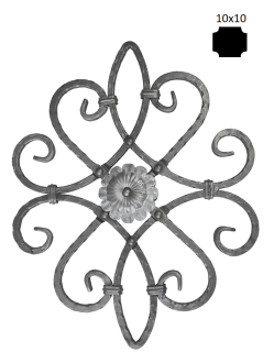 Ornament 530 x 420 mm, 10 x 10 mm, obojstranný