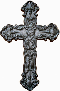 Ornament kríž 250 x 160 mm, liatina bez povrchovej úpravy