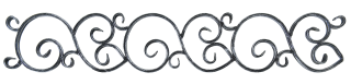 Ornament 970 x 170 mm, 16 x 8 mm