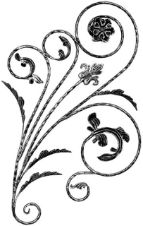 Ornament ø 12 mm, 1080 x 600 mm